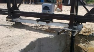 Купить сваи для ворот в Артем. Заказать ворота на сваях под ключ от 21750 руб